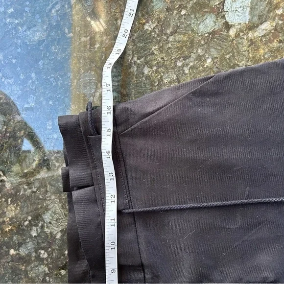 White House Black Market linen blend wide leg crop pants. Lace detail. EUC - Picture 12 of 15